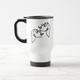 Mug De Voyage Filles séductrices contour blanc