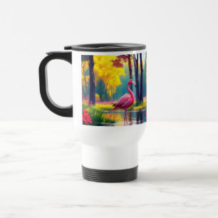 Mug De Voyage Flamant debout dans le lac-36547