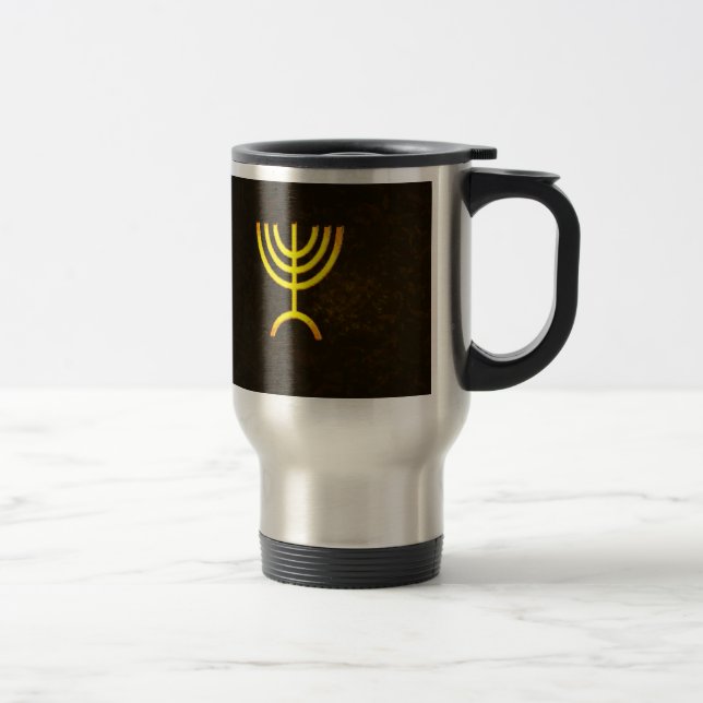 Mug De Voyage Flamme de Menorah (Droit)