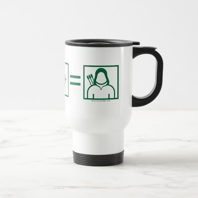 Mug De Voyage Flèche | Équation de flèche verte (Droite)