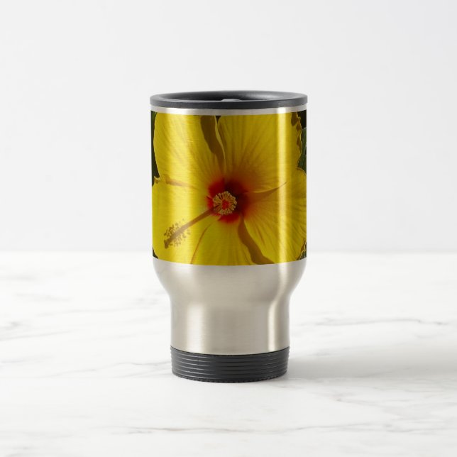 Mug De Voyage Fleur d'Hibiscus jaune (Centre)