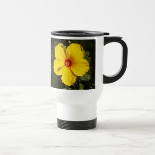 Mug De Voyage Fleur d'Hibiscus jaune
