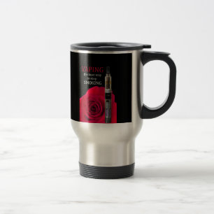 Mug De Voyage Fleur Vapeur et rose