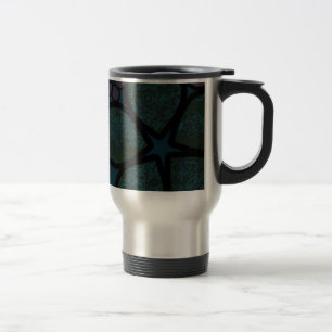 Mug De Voyage Fleuris de cercle texturés modernes multicolores f