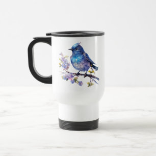 Mug De Voyage Fleurs d'oiseau de fée Clipart aquarelle-73611