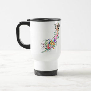 Mug De Voyage Fleurs Giraffe Voyage Mug