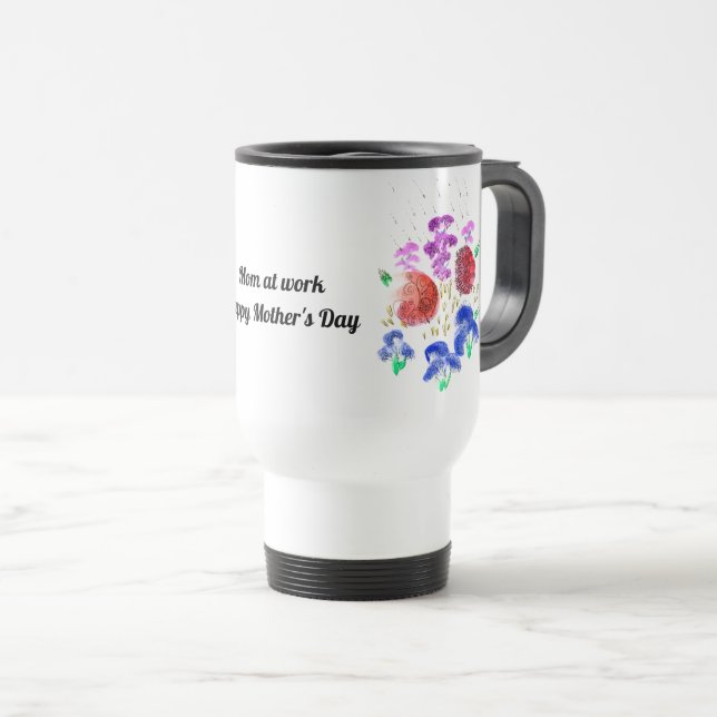 Mug De Voyage Flore personnalisable (Devant droit)