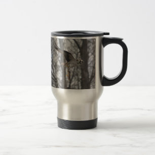 Mug De Voyage Flying Osprey & Fish Wildlife Photo Scène