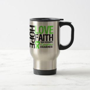 Mug De Voyage Foi d'amour d'espoir de lymphome non Hodgkinien
