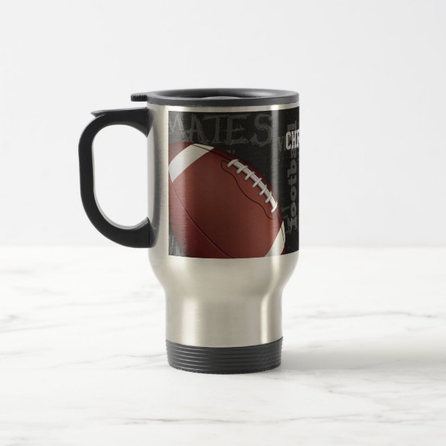 Mug De Voyage Football américain de Chalkboard personnalisé (Gauche)