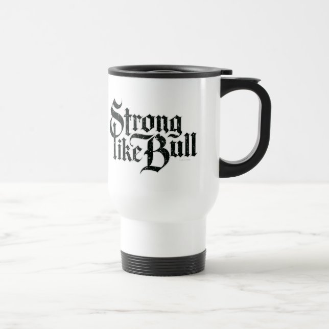 Mug De Voyage Fort comme Bull (Droite)