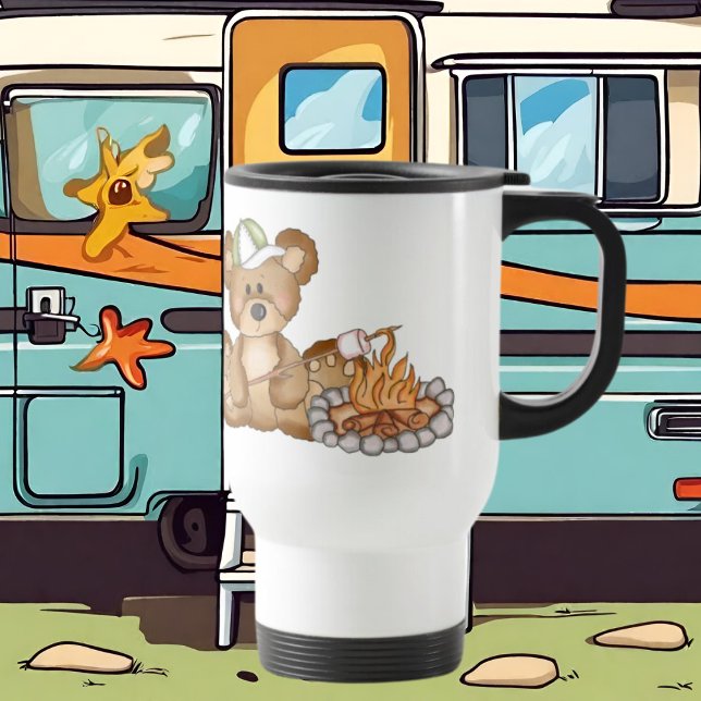 Mug De Voyage Fraisage Marshmellows Ours Voyage Musique (Créateur téléchargé)
