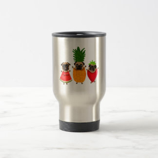 Mug De Voyage Fruit amusant Carlin mignon chien cadeau | Pet Lov