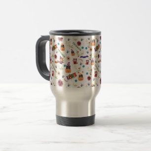 Mug De Voyage Fun Casquette violet Catoween, mignon Citrouille o