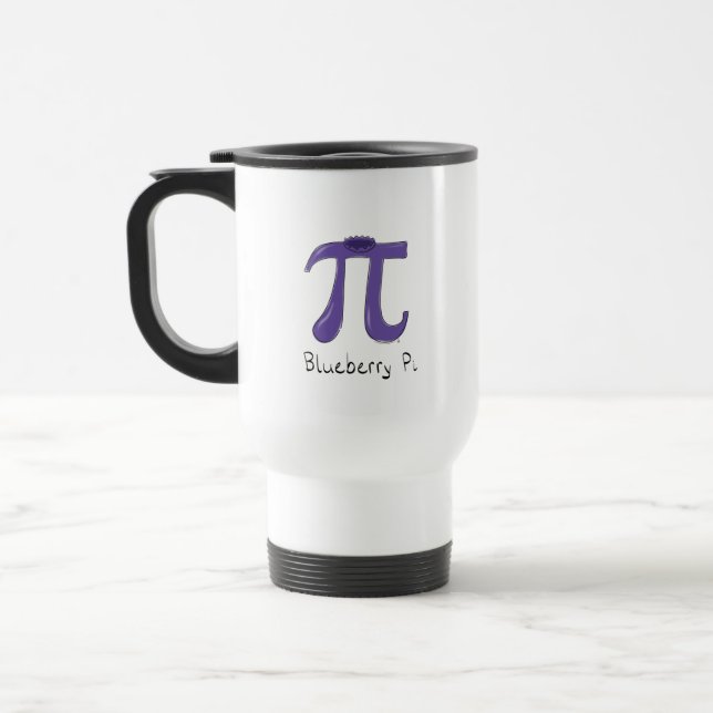 Mug De Voyage Funny Blueberry Pi Symbole enseignant de mathémati (Gauche)