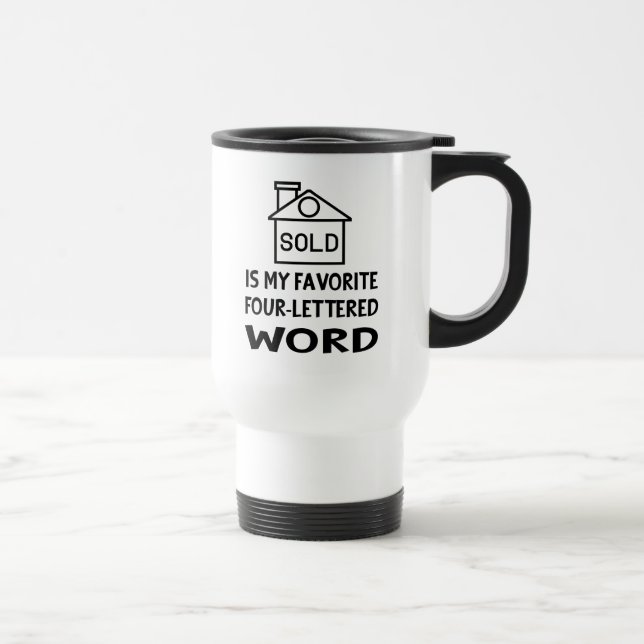 Mug De Voyage Funny Real Estate Agent House Broker Realtor Don (Droite)