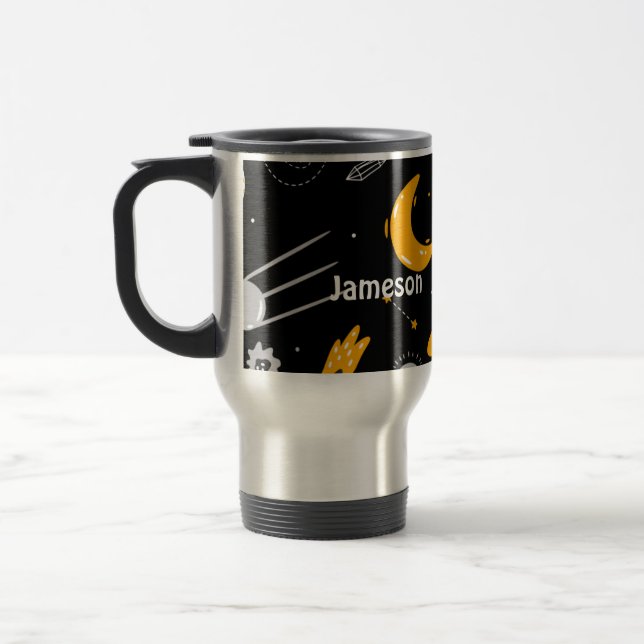 Mug De Voyage Fusées spatiales Stars Moon (Gauche)