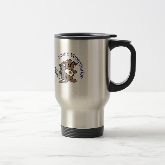 MUG DE VOYAGE FUTUR VÉTÉRINAIRE (Droit)