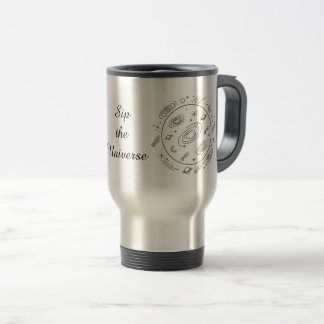 Mug De Voyage Galactic Minimalist Tumbler – Customizable Text 