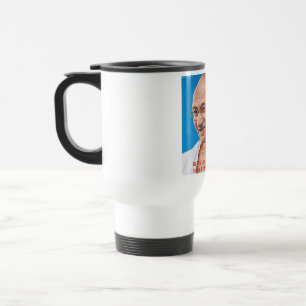 Mug De Voyage Gandhi & Soyez Le Changement Citation