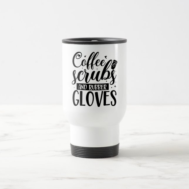 Mug De Voyage Gants de café et gants en caoutchouc (Centre)