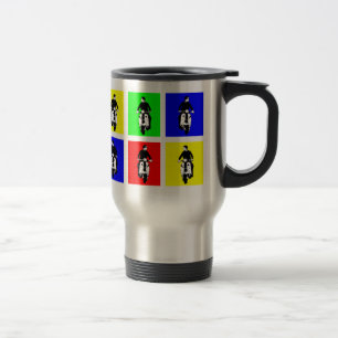 Mug De Voyage Garçon de scooter d'art de bruit
