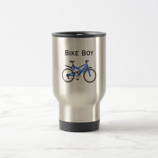 Mug De Voyage Garçon de vélo inoxydable