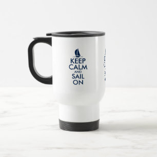 Mug De Voyage Gardez le calme et naviguez sur les navettes nauti