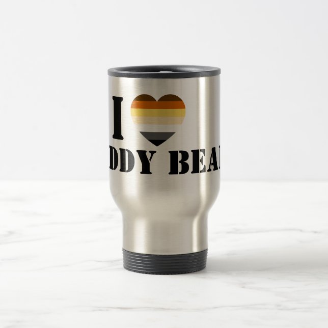 MUG DE VOYAGE GAY BEAR FIDE I HEART DADDY BEAR (Centre)