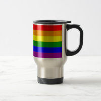 Gay pride enrouler autour du drapeau arc-en-ciel