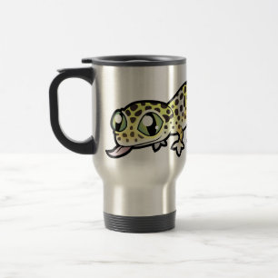 Mug De Voyage Gecko léopard de dessin animé