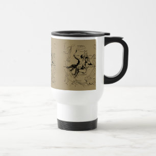 Mug De Voyage Gemini Constellation Zodiac Hevelius 1690