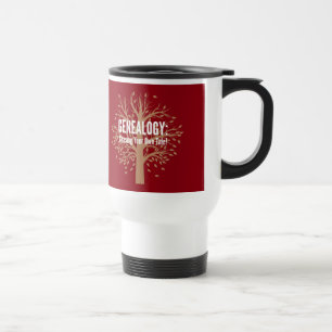 Mug de voyage généalogique (rouge)
