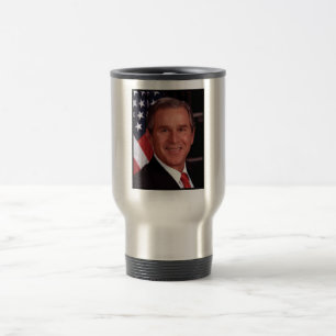 Mug De Voyage George Bush 43ème photo du président américain