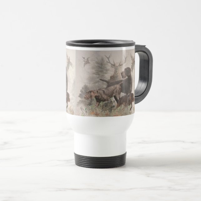 Mug De Voyage German Wirehaired Pointer (Devant droit)