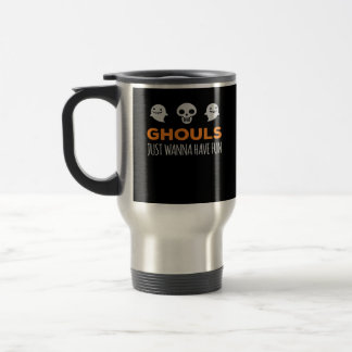 Mug De Voyage Ghouls veut juste s'amuser Automne esthétique
