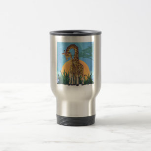 Mug De Voyage Giraffe maman et bébé