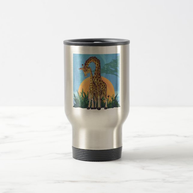 Mug De Voyage Giraffe maman et bébé (Centre)