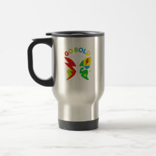 Mug De Voyage Go Bold Butterfly Power Graphic Art