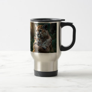 Mug De Voyage Gobelet de café isolé avec mère et petit