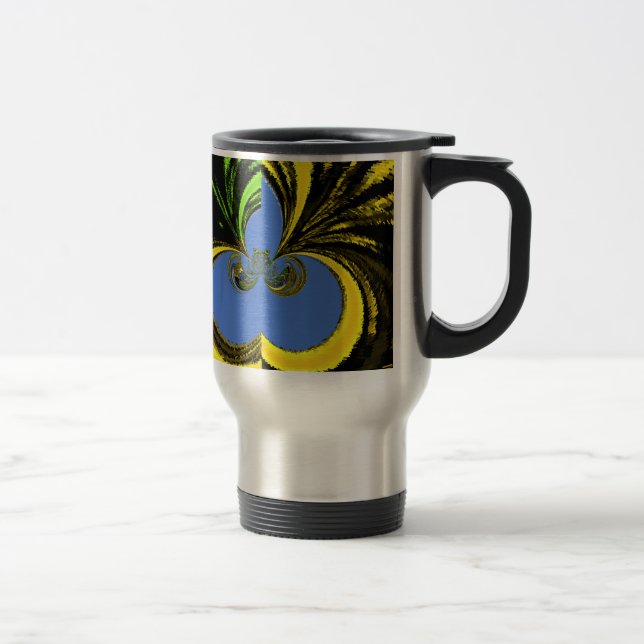 Mug De Voyage Gold Blue (Droit)