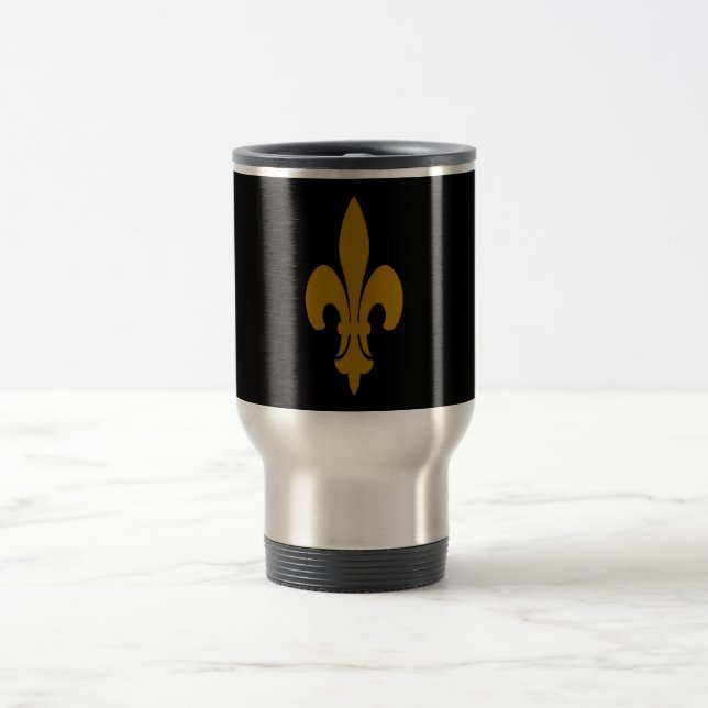 Mug De Voyage Golden Fleur De Lis (Centre)