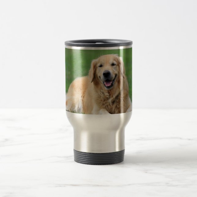 Mug De Voyage Golden Retriever Travel Musique (Centre)