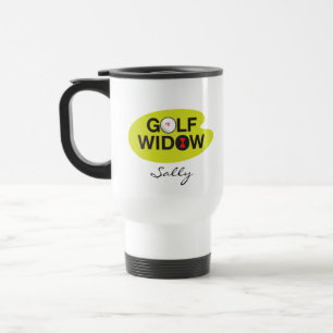 Mug De Voyage Golf Widow_Badge de tee - shirt d'araignée de