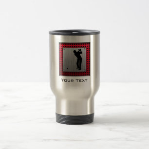 Mug De Voyage Golfeur en aluminium balayé de regard