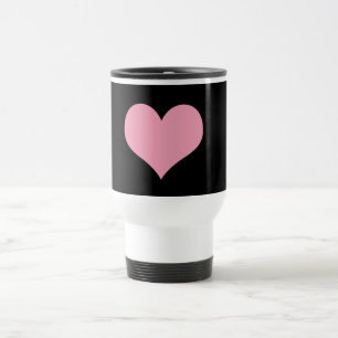 Mug De Voyage Grand Coeur d'amour rose