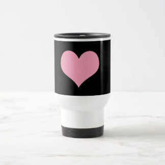 Mug De Voyage Grand Coeur d'amour rose