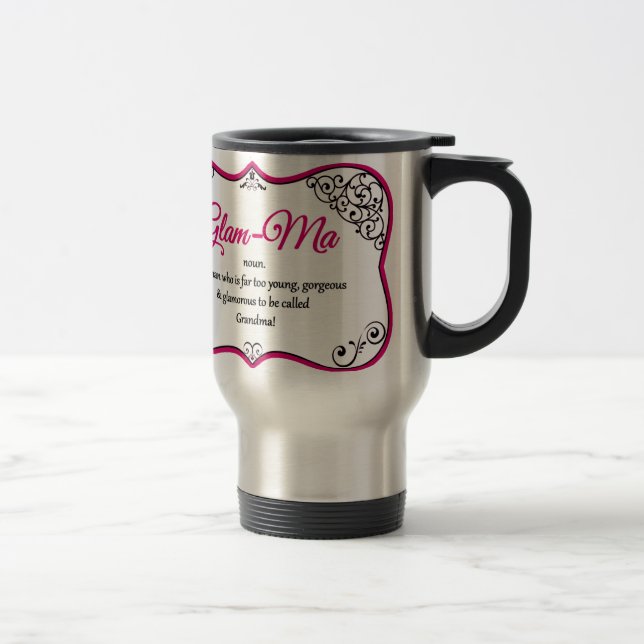 Mug De Voyage Grand-maman Fascinant-MA qui est fascinante ! (Droit)