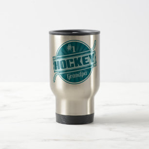 Mug De Voyage Grand-papa de l'hockey #1