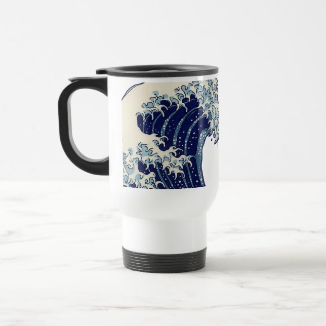 Mug De Voyage Grande vague Kanagawa peinture japonaise (Gauche)